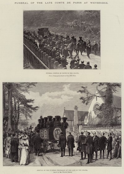 Funeral del Conde de París en Weybridge de William Crimea Simpson